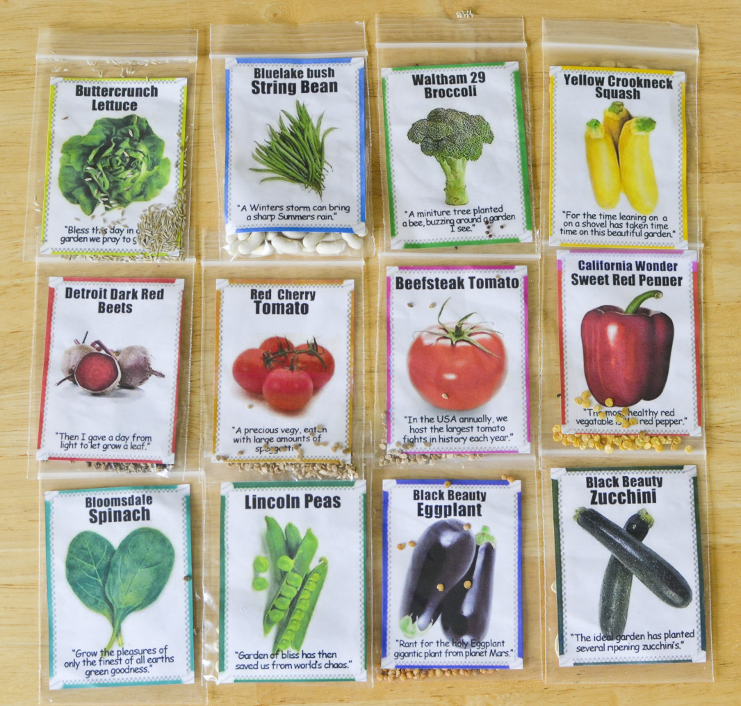 Tomato Seed Envelopes and Free Printable Label - Garden Therapy