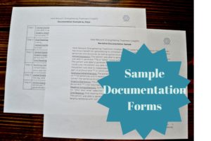 Sample Documentation Forms