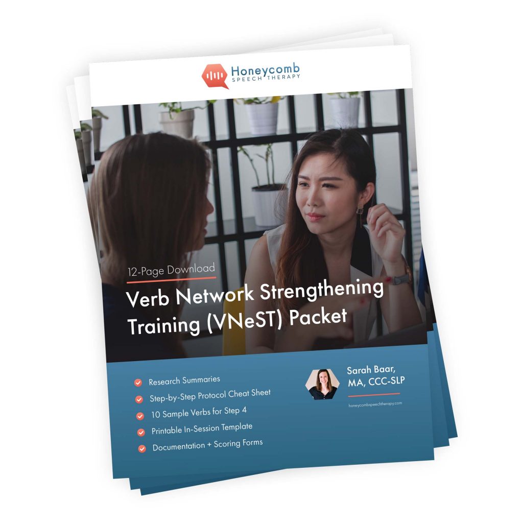 Vnest packet honeycomb speech therapy