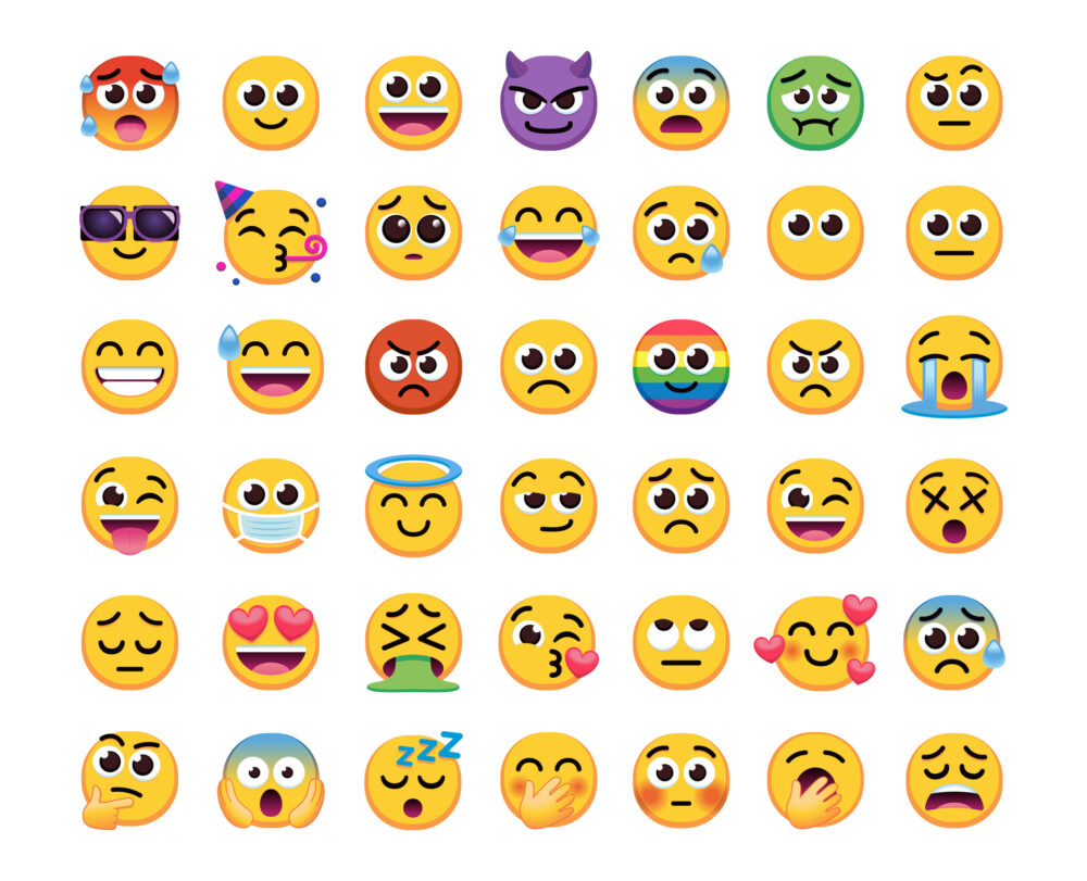 Set of different emoji icons - Honeycomb Speech Therapy